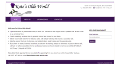 Desktop Screenshot of kates-olde-world.com