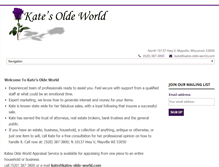 Tablet Screenshot of kates-olde-world.com